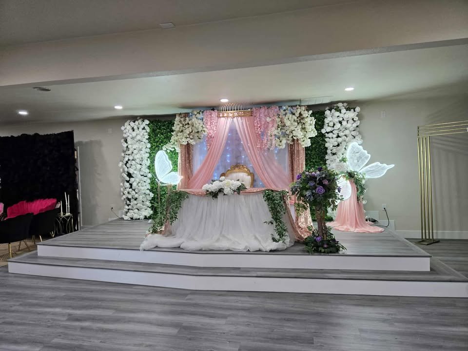 Baptism celebration setup